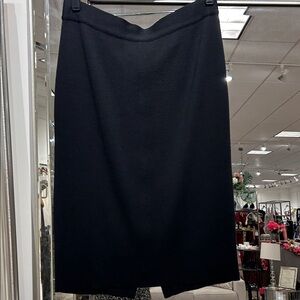 LES COPAINS Elegant Black double knit Women's Skirt